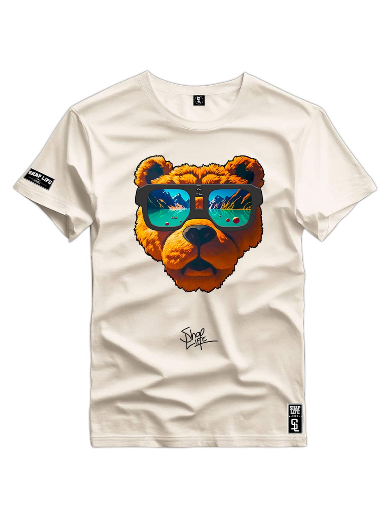 Men T-Shirts - 米色 - 查看 1