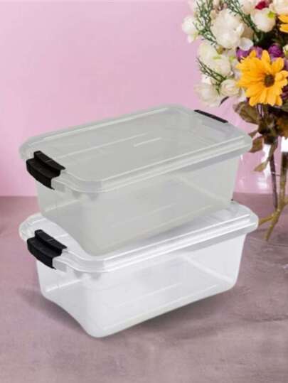 Caixa Organizadora e de Armazenamento Com Tampa e Trava de Proteção 3 litros da Uninjet