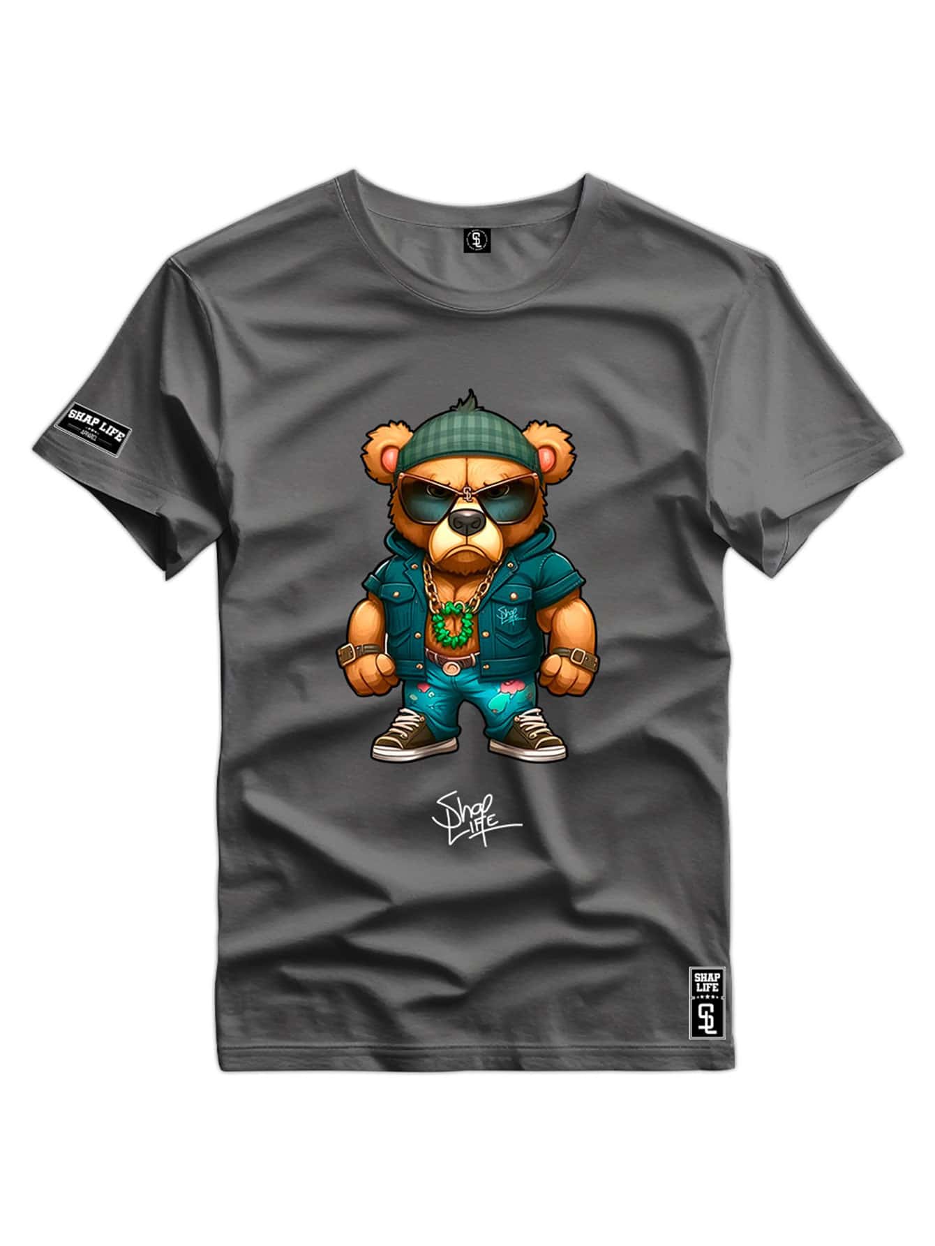 Men T-Shirts - 灰色 - 查看 1