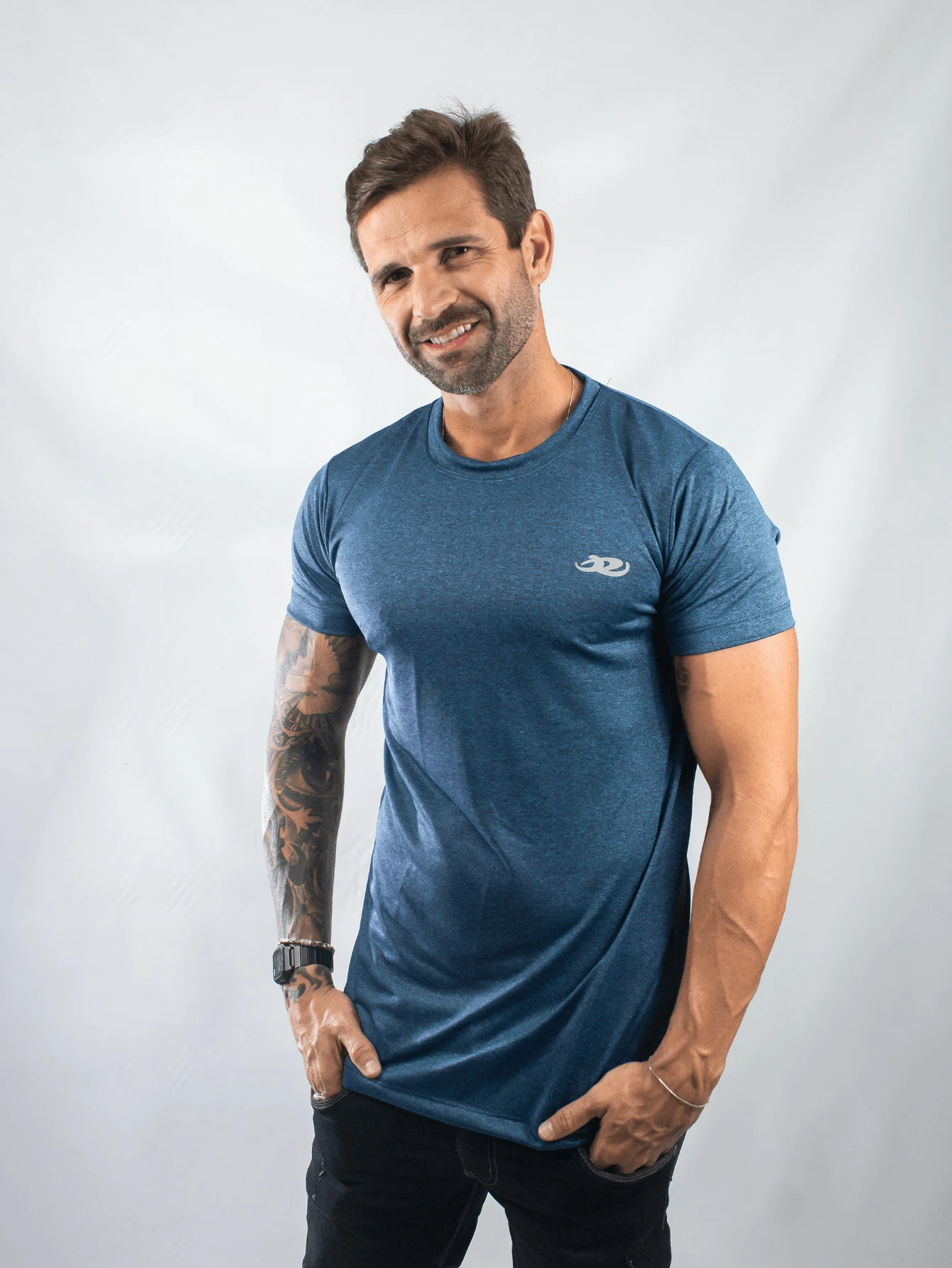 Men T-Shirts - Blue - View 1