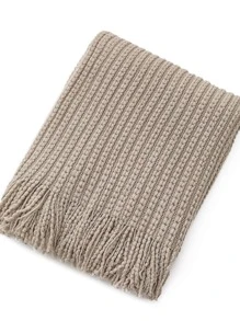 1 szt W paski Koc , Nowoczesny styl Akrylowy Prostokątny Kropki Dziergany koc , Uniwersalny Dla Wszystkie pory roku , Dla , Drzemka , Sofa , Wieża ,
