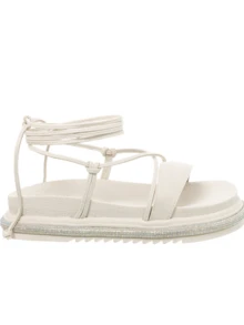 Stessy Shoes Women Flat Sandals - 白色 - 查看 3