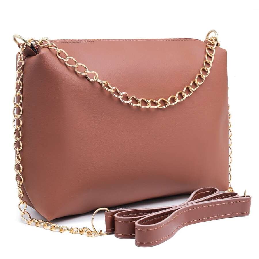 Women Tote Bags - 駝色 - 查看 1