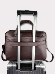 Men Briefcase - 咖啡棕 - 查看 4