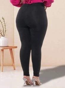 Plus Size Leggings - Negro - Ver 5