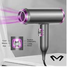 Secador de pelo con difusor - Negro - Ver 1