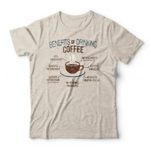 Camiseta Coffee Benefits Studio Geek Casual Mescla Banana