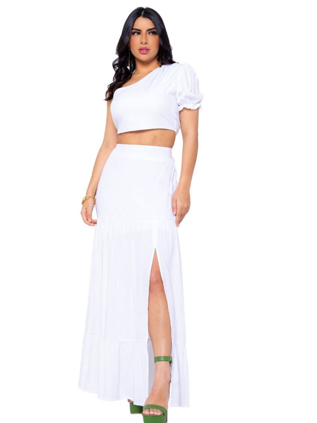 Women Two-piece Outfits - 白色 - 查看 1