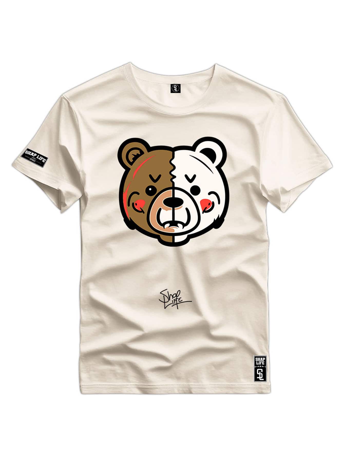 Men T-Shirts - 米色 - 查看 1
