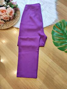 Women Pants - 紫色 - 查看 2