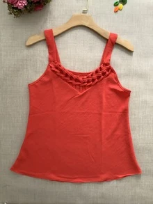 Women Tank Tops & Camis - 橘色 - 查看 3