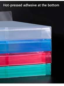 12 Sobres Folder Oficio Carpeta Plastificada para Documentos Escuela Oficina y Hogar - Blanco - Ver 5