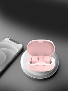 Fone de ouvido sem fio redução de ruído compatível com bluetooth Mi Airdots pro3 - Rosa chiclete - Visão 3