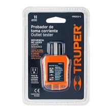 Outlet Tester, AC, Truper PROCO-C 17241 - Orange - View 3