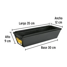 12' Plastic Mixing Tray, Pretul CHAR-12P 20651 - 黑色 - 查看 2