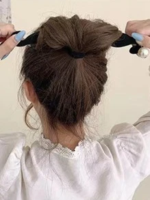 1个女士海绵发髻器，美发造型工具，发饰