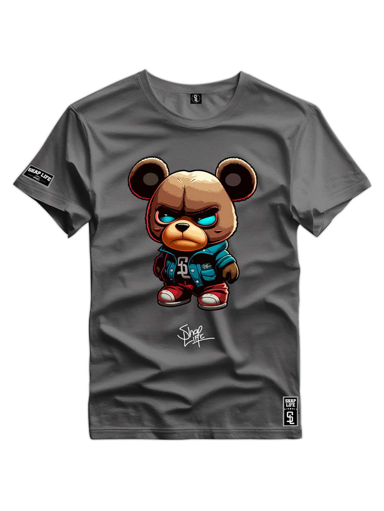 Men T-Shirts - 灰色 - 查看 1