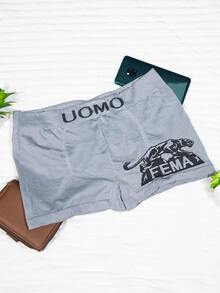 Set Of 6 Boxers For Men, ONE SIZE, "PANTERA/FEMA" Print, Ultra Comfort, - Multicolor - View 11