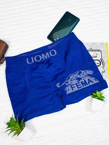 Set Of 6 Boxers For Men, ONE SIZE, "PANTERA/FEMA" Print, Ultra Comfort, - Multicolor - View 6