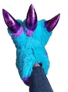 pantuflas de  garra de animal original y moderno diseño calidad premium - Azul - Ver 2