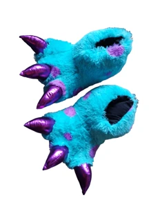 pantuflas de  garra de animal original y moderno diseño calidad premium - Azul - Ver 4