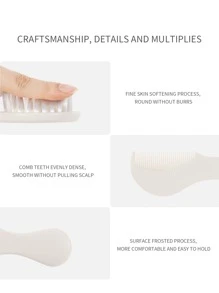 Set de 2 peines suaves para bebé - Blanco - Ver 3