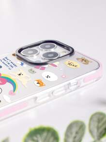 Cartoon Graphic Clear Phone Case