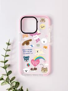 Cartoon Graphic Clear Phone Case