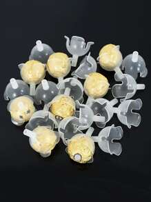 20pcs Chocolate Candy Wrappers Without Lid For Flower Bouquets, Gift Box For Birthday Party And Packaging Supplies - White - View 2