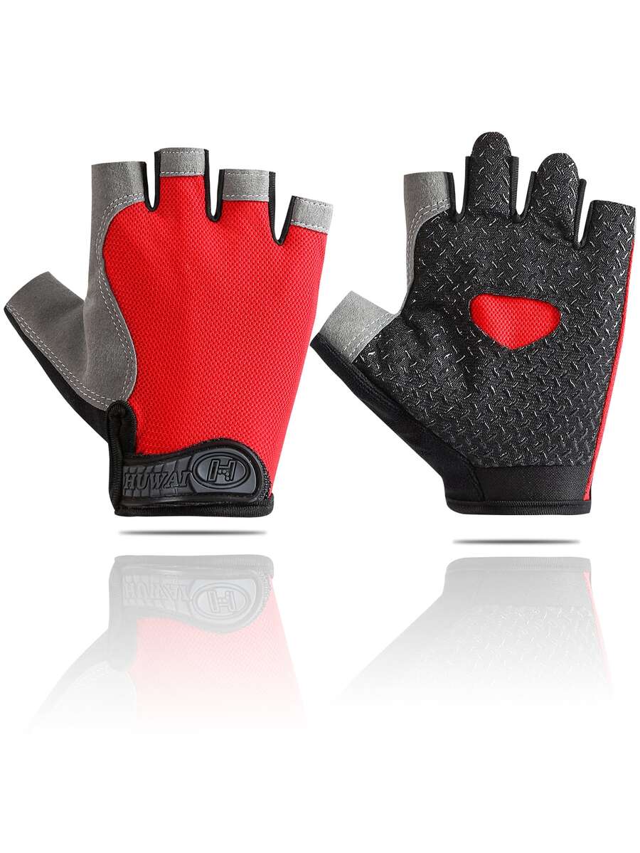 騎行手套 - 紅色 - 查看 1