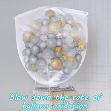 Large Balloon Bag for Transport 98.4 x 59.1 Inches Clear Balloon Drop Bag Plastic Bag for Balloons Big Balloon Carrying Bag Giant Storage Bag for Birthday Celebration Eve Party Supplies - Clear - View 6