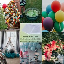 Large Balloon Bag for Transport 98.4 x 59.1 Inches Clear Balloon Drop Bag Plastic Bag for Balloons Big Balloon Carrying Bag Giant Storage Bag for Birthday Celebration Eve Party Supplies - Clear - View 9
