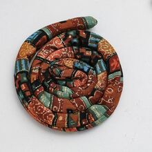 可彎曲的頭帶復古風格金屬線髮圈套裝,彩色螺旋馬尾髮繩適用於長髮