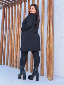 Women Two-piece Outfits - màu đen - Xem 2