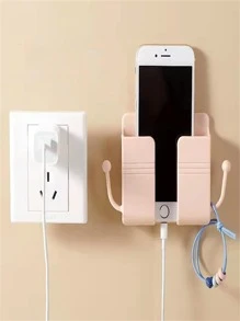掛壁式懸掛帶收納盒適用於遙控,手機充電,床側,牆 - 黃色 - 查看 3