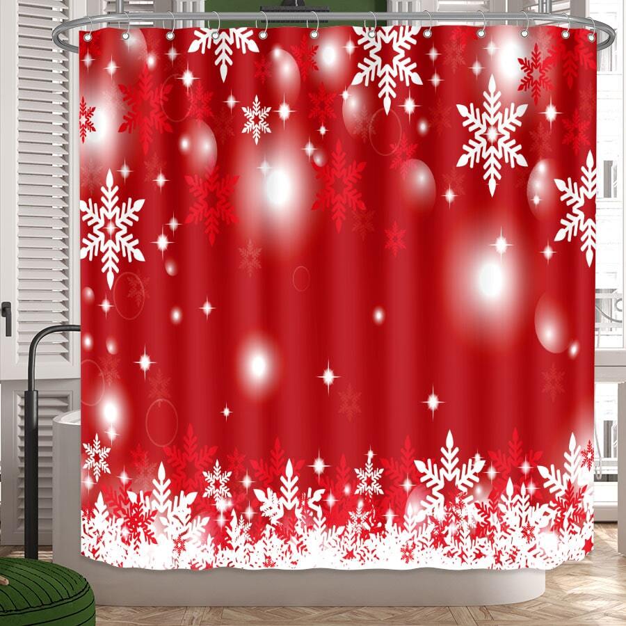 1pc, Room & Bathroom Decoration, Waterproof & Antimold Shower Curtain