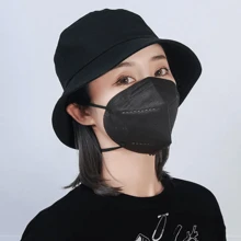 100 Pieces Wholesale Package KN95 Face Masks Individual Packaging - Black - View 1
