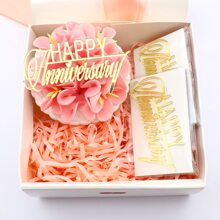 3件套金色镜面亚克力蛋糕装饰插牌，适合派对、圣诞节等场合 - 金色 - 查看 5