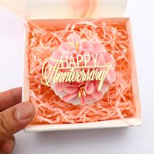 3件套金色镜面亚克力蛋糕装饰插牌，适合派对、圣诞节等场合 - 金色 - 查看 4