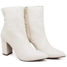 Women Fashion Boots - White - View 1