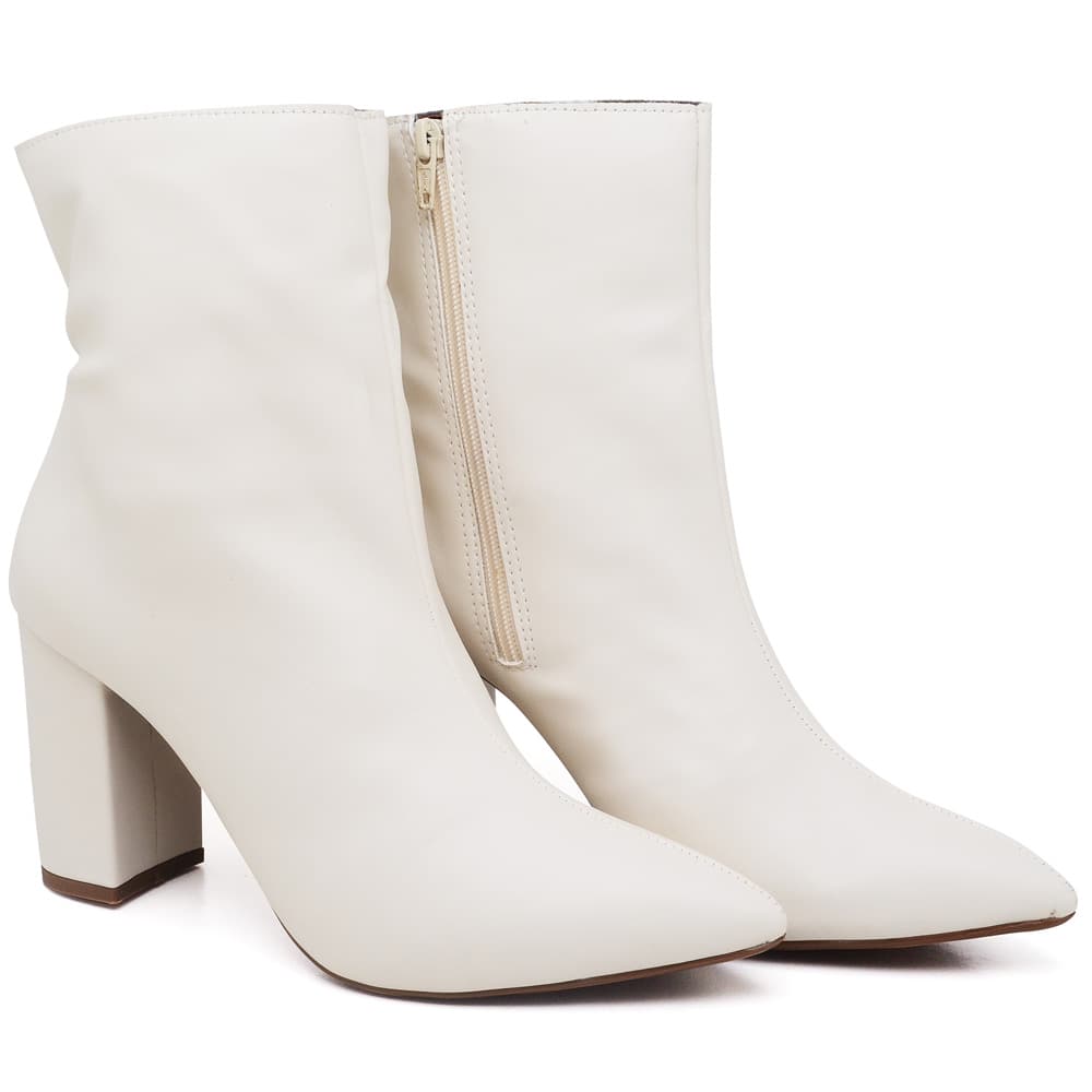 Women Fashion Boots - White - View 1