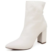 Women Fashion Boots - White - View 4