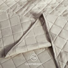 2/3 cái Màu hồng Màu thuần Bộ khăn trải giường ( 1 Ga trải giường + 1/2 Vỏ gối Che phủ Bộ Không có chất độn ) - Màu be - Xem 5