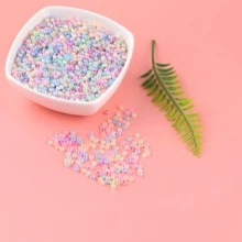1000pcs 2/3/4mm Glass Seed Beads Jewelry Making Kit, Macaron Small Beads Pony Beads for Bracelets Necklace Ring Making