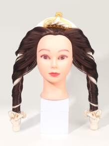 1个免加热卷发棒发带，免加热卷发器，无需加热即可卷出卷发，配有发夹和发圈，睡眠卷发丝带发卷。（杏色），卷发器，免加热卷发，卷发器，美发产品及配件，适用于理发店、美容院、返校季，卷发器，卷发梳，卷发棒，卷发产品