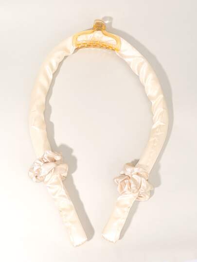 1PC Heatless Curling Rod Headband, Heatless Hair Curler No Heat Curls Ribbon With Hair Clips And Scrunchies Sleeping Curls Silk Ribbon Hair Rollers.(Apricot), Hair Rollers, Heatless Curls, Hair Curler, Hair Products And Accessories For Barber Salon Beauty Back To School, Hair Curlers, Curly Hair Brush, Rollers, Curly Hair Products