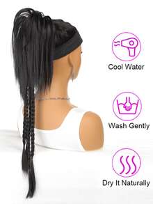 ponytail wigs Black - Black - View 7