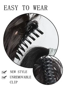 ponytail wigs Black - Black - View 3