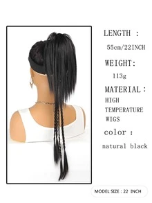 ponytail wigs Black - Black - View 5