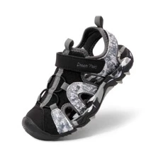 Boys Girls Summer Outdoor Athletic Sport Sandals Toddler/Little Kid/Big Kid - 黑色 - 查看 1